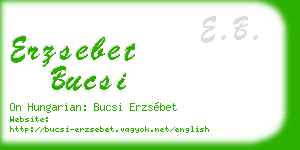 erzsebet bucsi business card