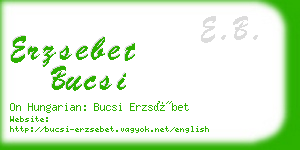 erzsebet bucsi business card